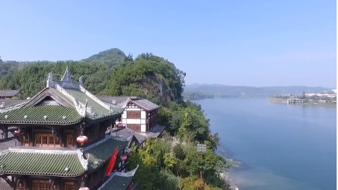 风水古城,阆苑仙境,航拍阆中古城